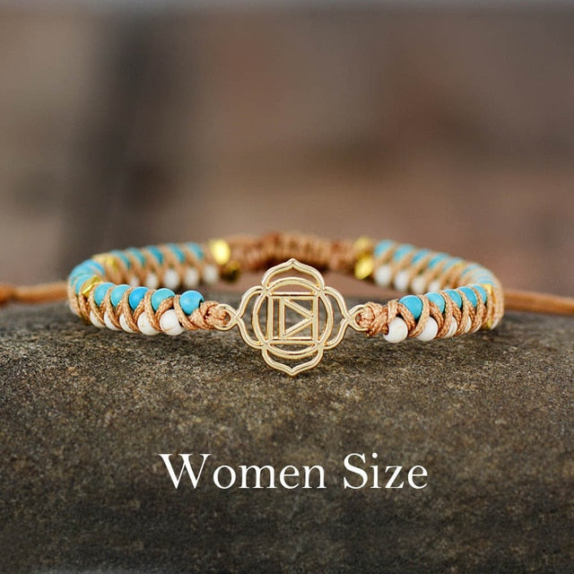 Reiki Symbol Semi-Precious Stone Bracelet