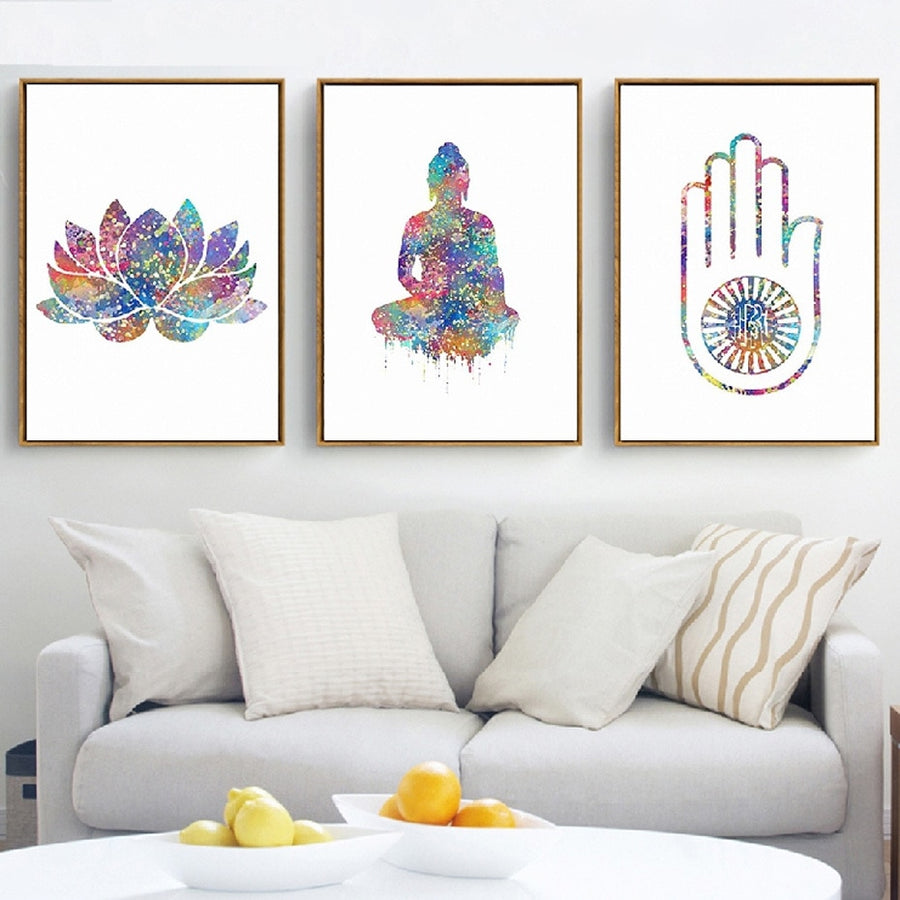 Watercolor Buddha Art